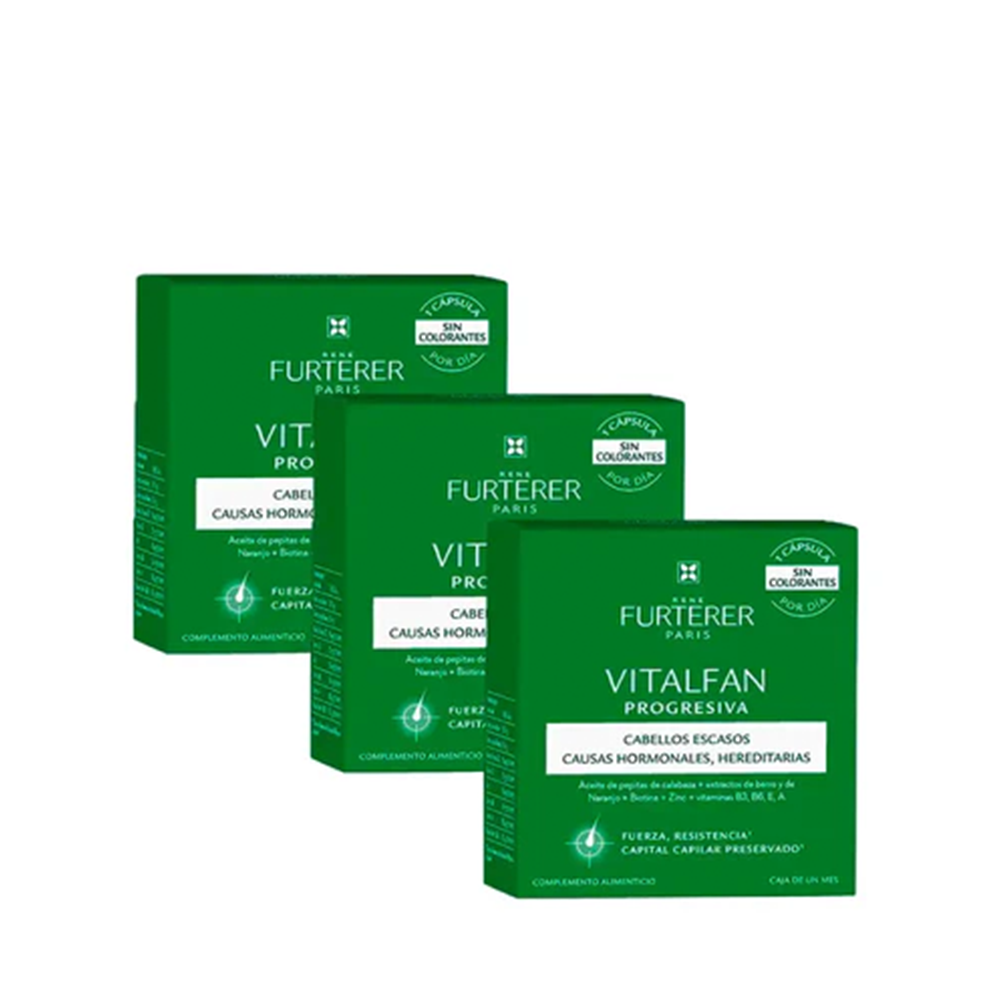 VITALFAN PROGRESSIVE HAIR LOSS food supplement 3 x 30 capsules - Unisex