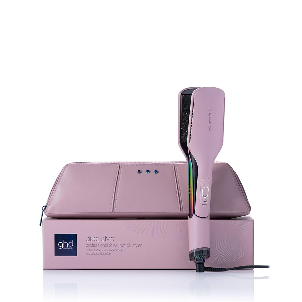 ghd duet 2-in-1 hot air hair straightener Our Pink 2 u - Plureals