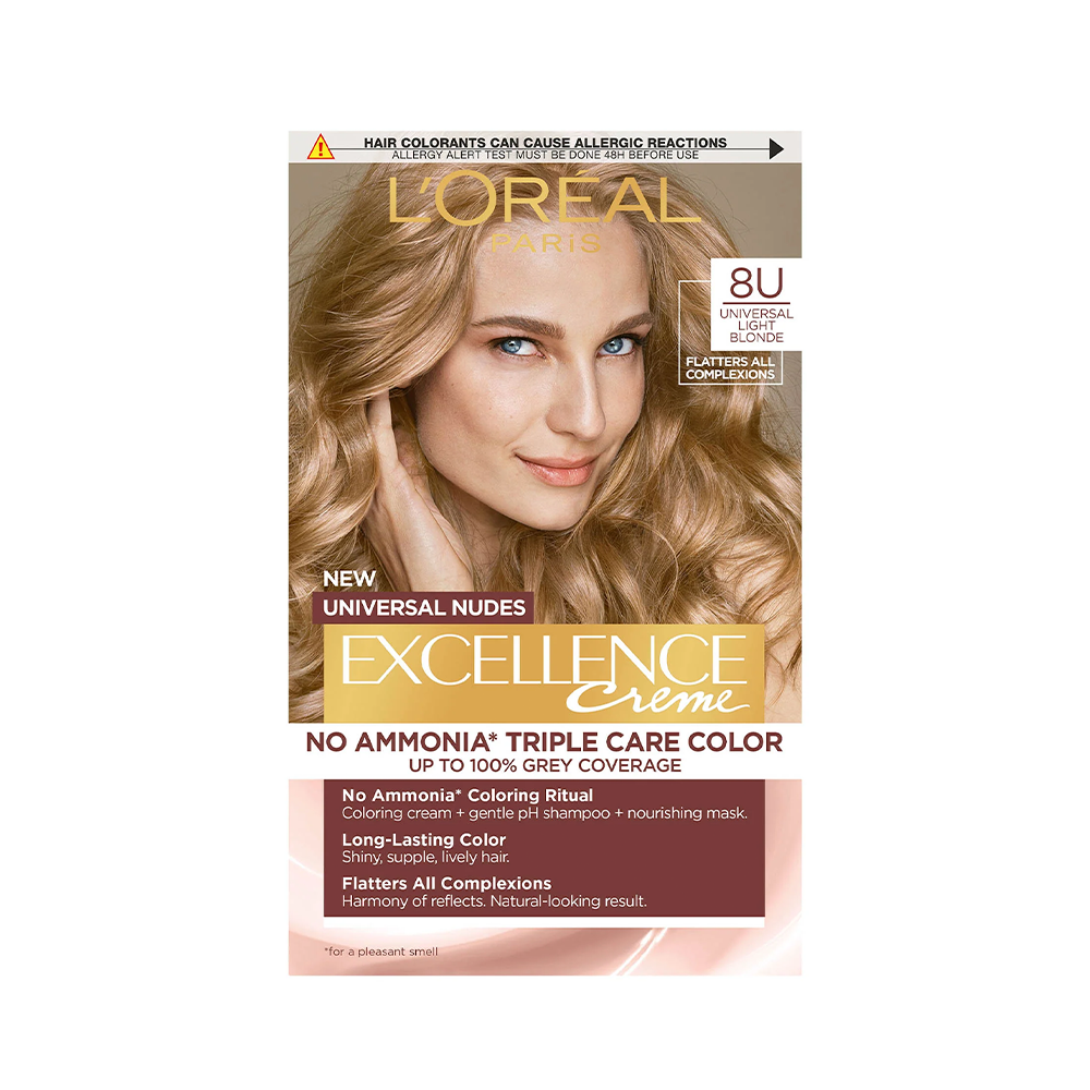 EXCELLENCE NUDES dye #8u-light blonde 5 u - Unisex