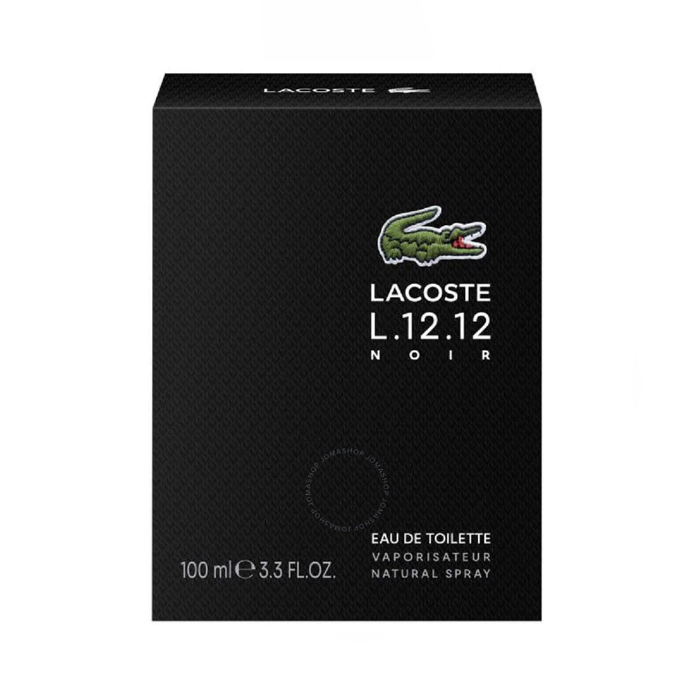 EAU DE LACOSTE L.12.12 NOIR POUR HOMME edt vapo 100 ml - Plureals