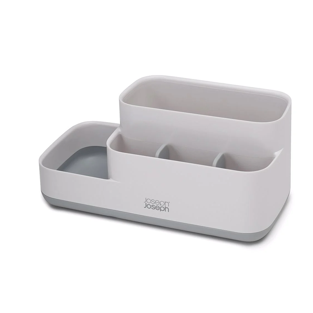 EASYSTORE bathroom storage caddy #grey/white 1 u